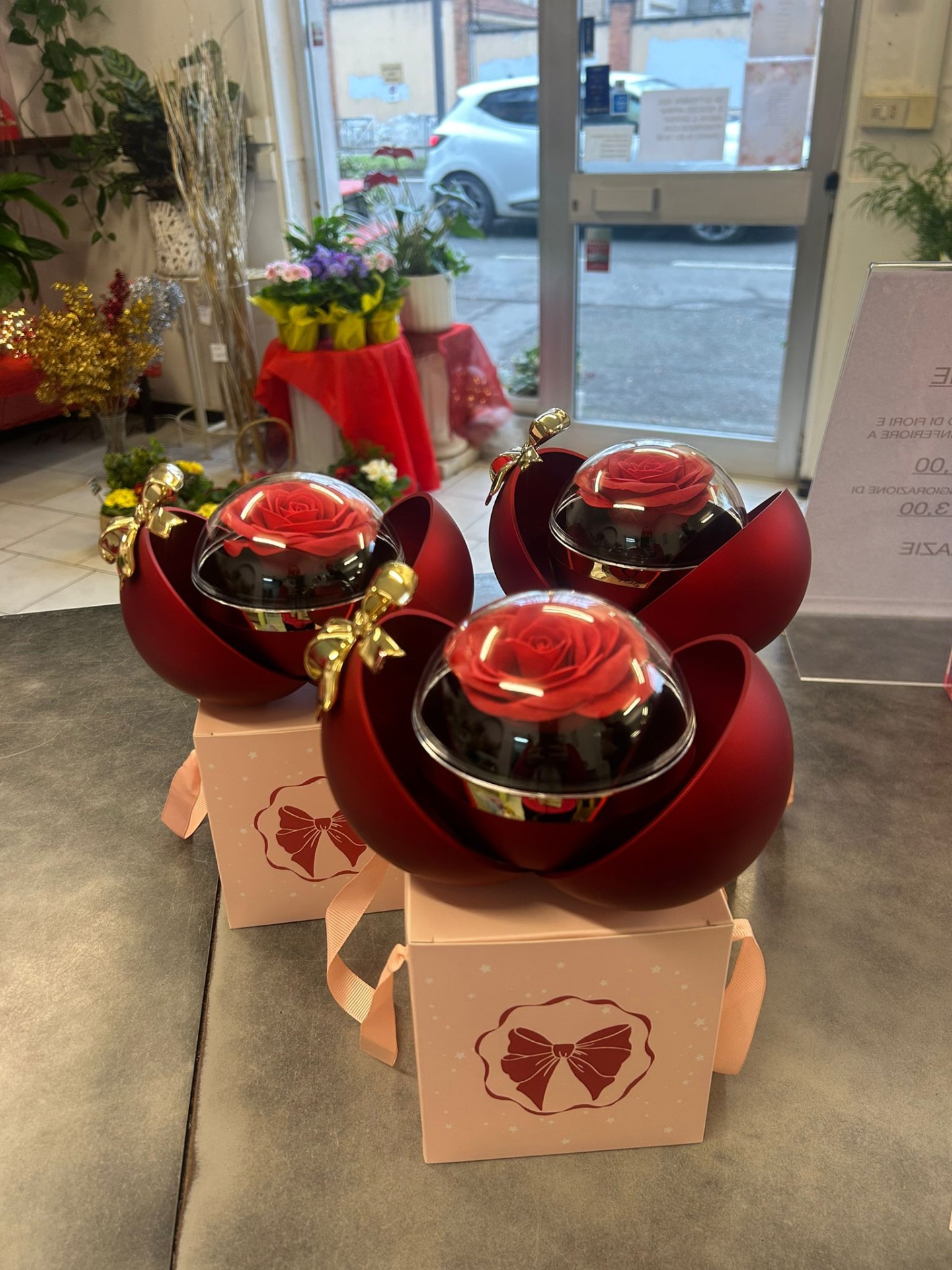 Sfera rosa di sapone